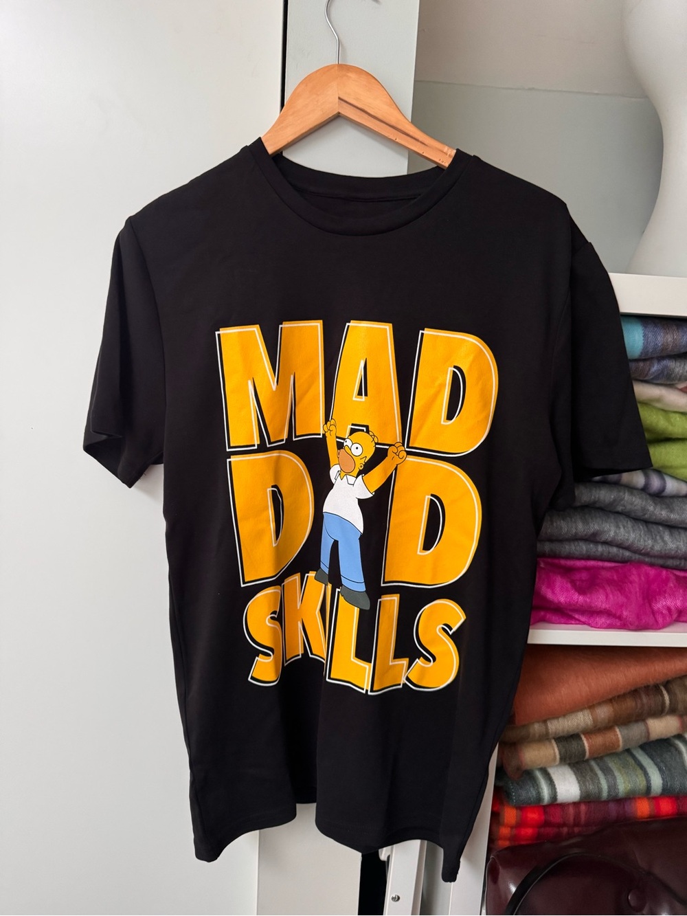 NWOT The Simpsons Homer “Mad Dad Skills” Graphic T-Shirt – Size S